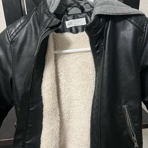 Faux soft leather jacket
